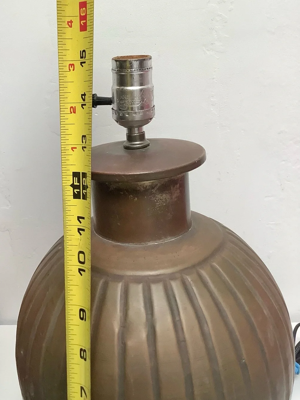 Brass Melon Form Table Lamp 15